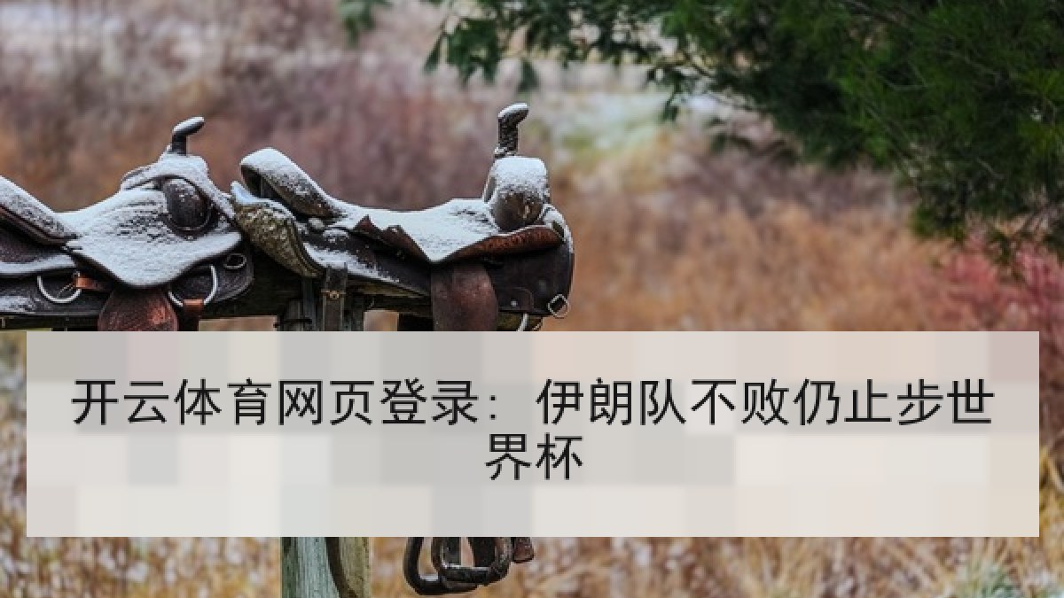 开云体育网页登录: 伊朗队不败仍止步世界杯 开云体育网页登录: 伊朗队不败仍止步世界杯